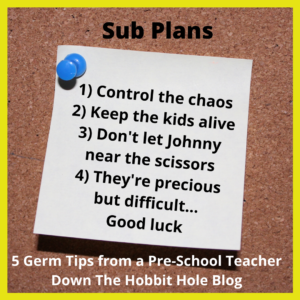 germ tips sub plans 