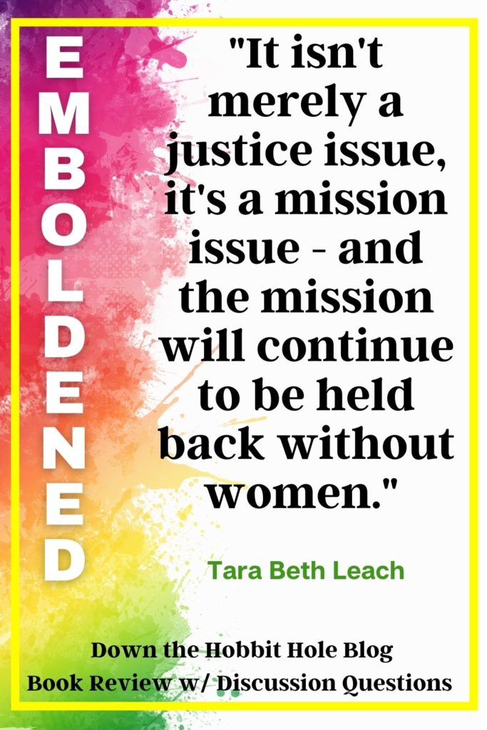 including women in the church quote by Tara Beth Leach, Emboldened book review