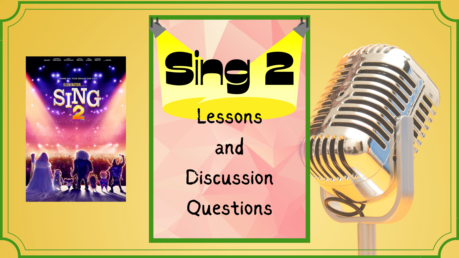 Lessons from Sing 2