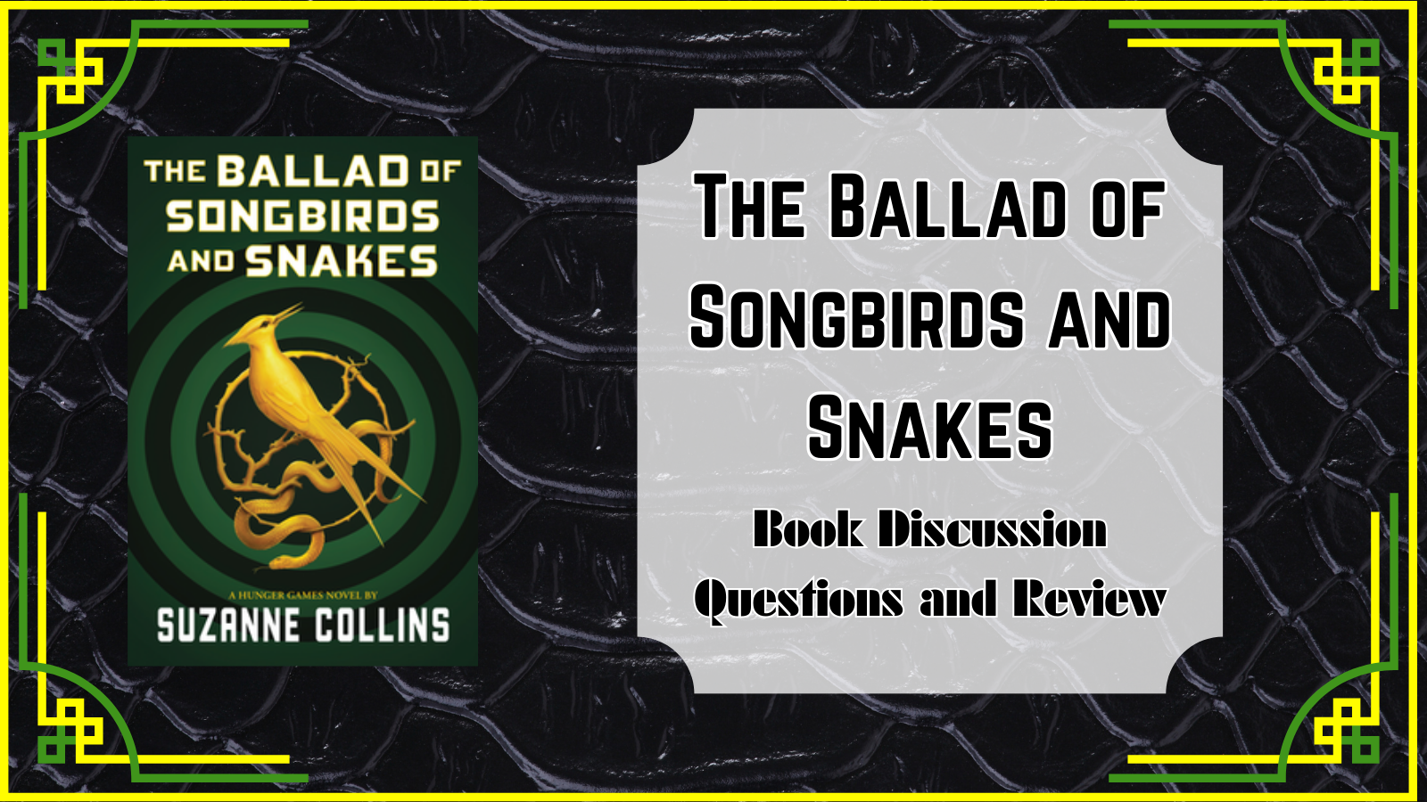 The ballad of Songbirds and Snakes Book
