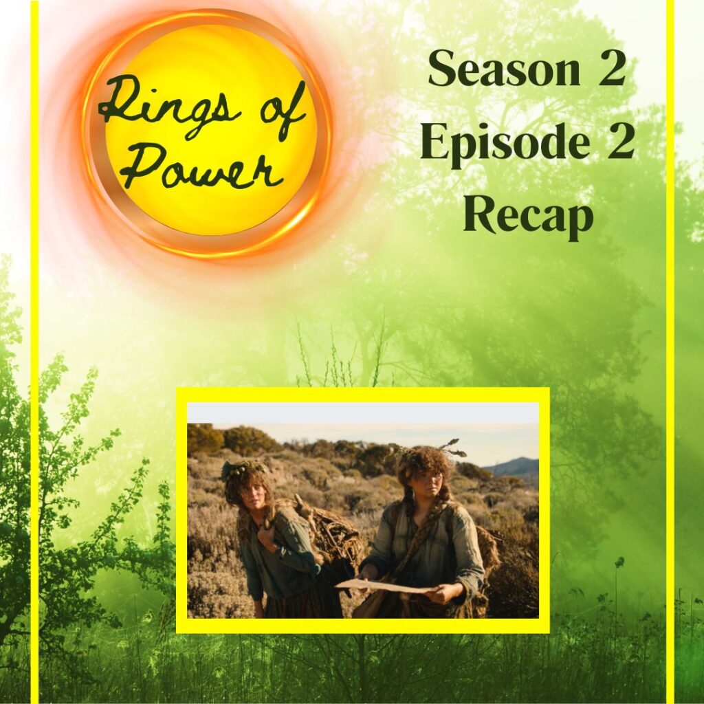 The Rings of Power Season 2 Episode 2 recap, quotes and more instagram image. Image of characters from Amazon Studios. 